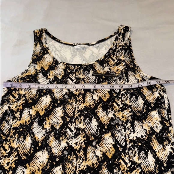 Reitmans Tank Top Black Yellow White Classy Women’s Size M - Picture 7 of 9